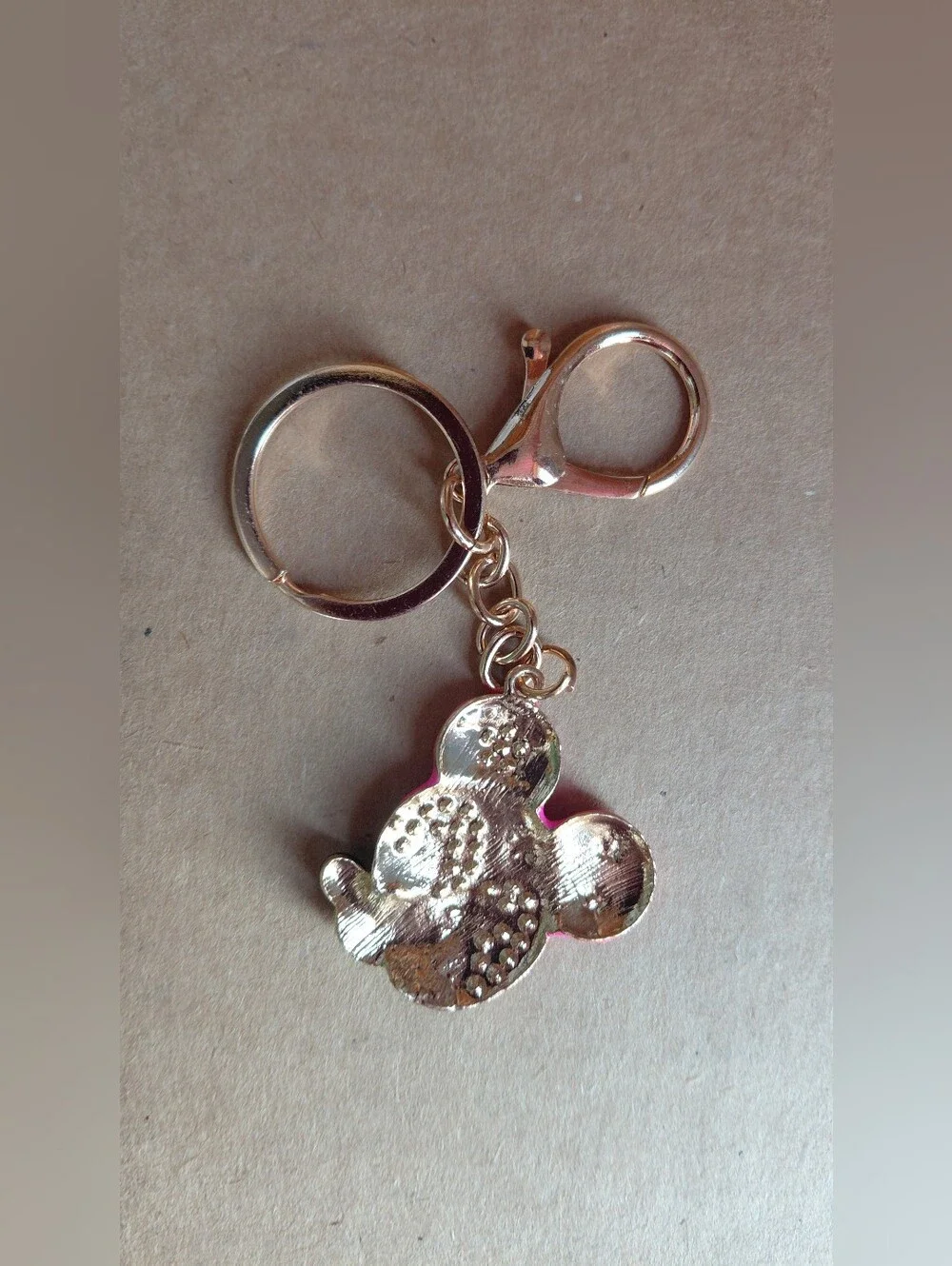 Pink Crystal Mouse Keychain/Bag Charm